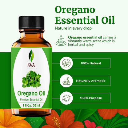 SVA Lavender Essential Oil 4 Fl Oz – for Diffuser, Skin & Hair Care – Ideal for Massage & DIY Blends – with Dropper