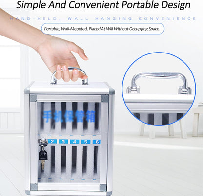 Wall Mounted Mobile Phone Locker Secure 48 Slots for Phones Ideal Storage Solution for Restaurants Schools & Offices Nized Charging Station for Devices,12 Slots