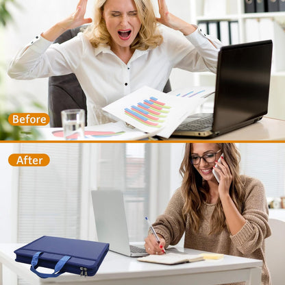 onvvippiv Important Document Organizer Folio Accordion File Organizer