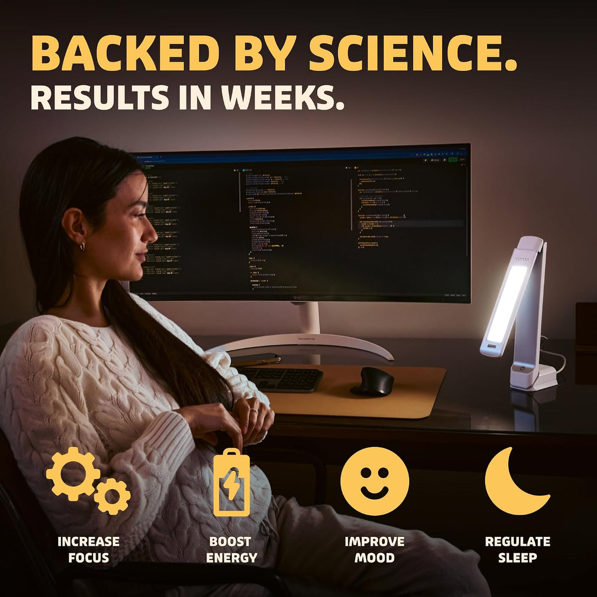 Circadian Optics Lumos 10,000 Lux Light Therapy Lamp | Seen On Shark Tank