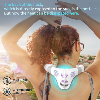 Neck Fan Back-Windy 6000mAh with Cooling Plate Bladeless Portable