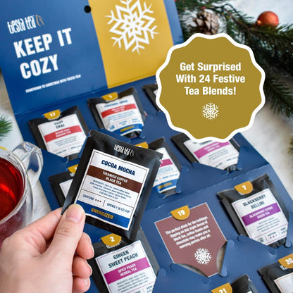 Tiesta Tea 2025 Advent Calendar, 24 Unique Loose Leaf Blends