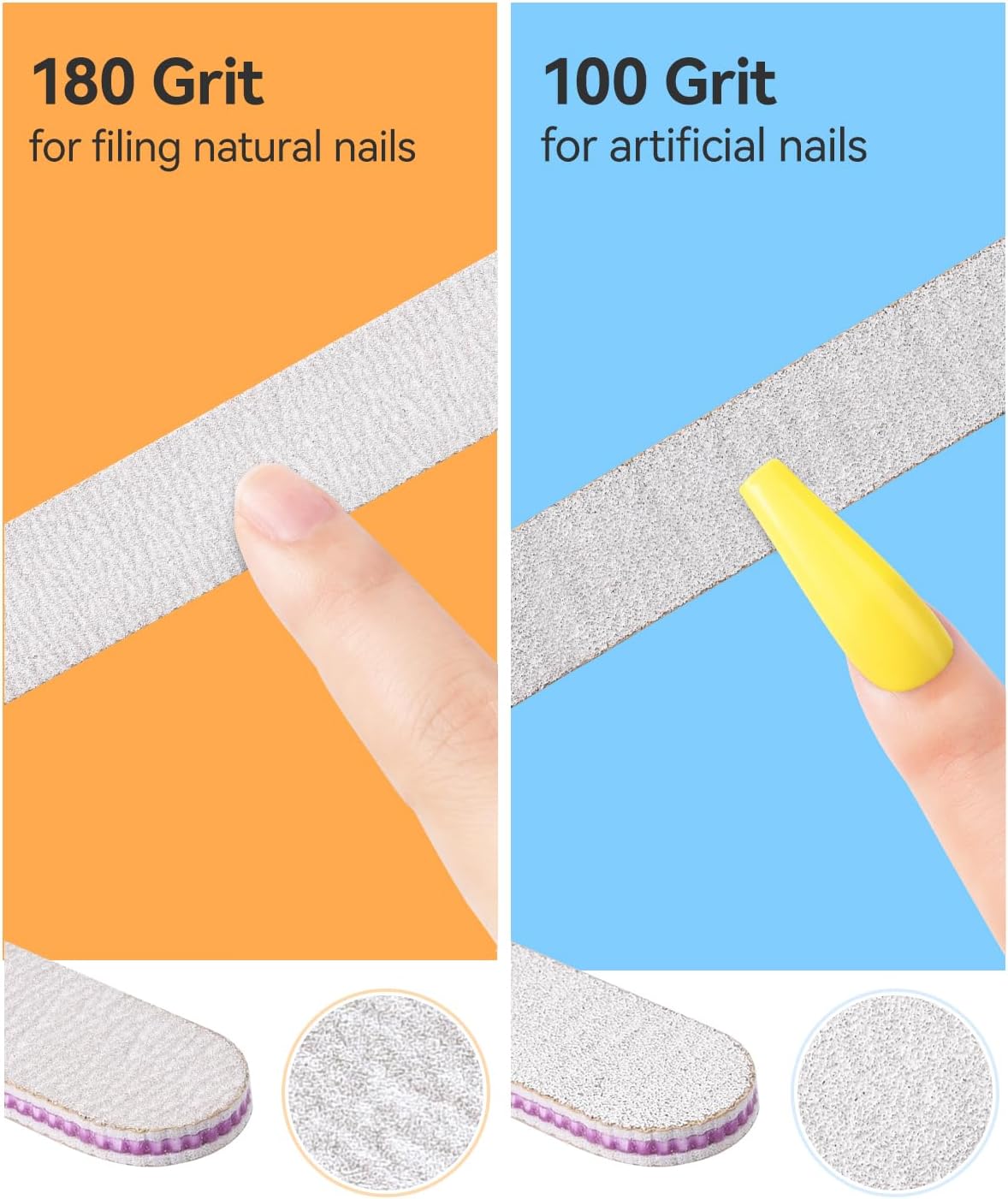 MORGLES Nail File and Buffer Blocks with Nail Care Kit, 13 Pcs Manicure Kit for Women with Milk and Honey Cuticle Oil and Cuticle Trimmer Set