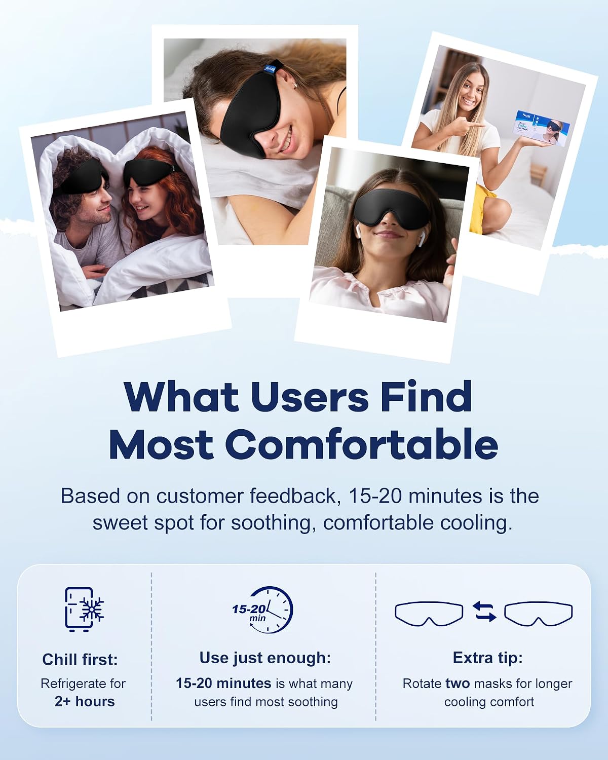 Cooling Gel Eye Mask for Puffy Eyes, Larger Full-Eye Cold Compress for Swelling, Ice-Cold Gel Therapy, Forehead & Upper Cheek Cooling Relief, Reusable Ice Pack for Eyes, FSA Eligible HSA, Black