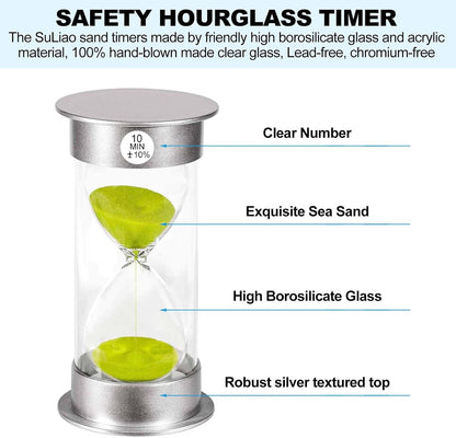 2 Minute Hourglass Sand Timer with Suction Cup,Unbreakable Sucker Sand Clock Timer 2 min,Plastic Mini Sand Watch,Rotatable Reloj De Arena for Kids Toothbrush(Blue)