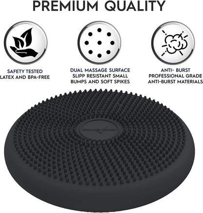Bouncyband – Wiggle Seat – Purple, 13” D – Large Sensory Cushion for Kids