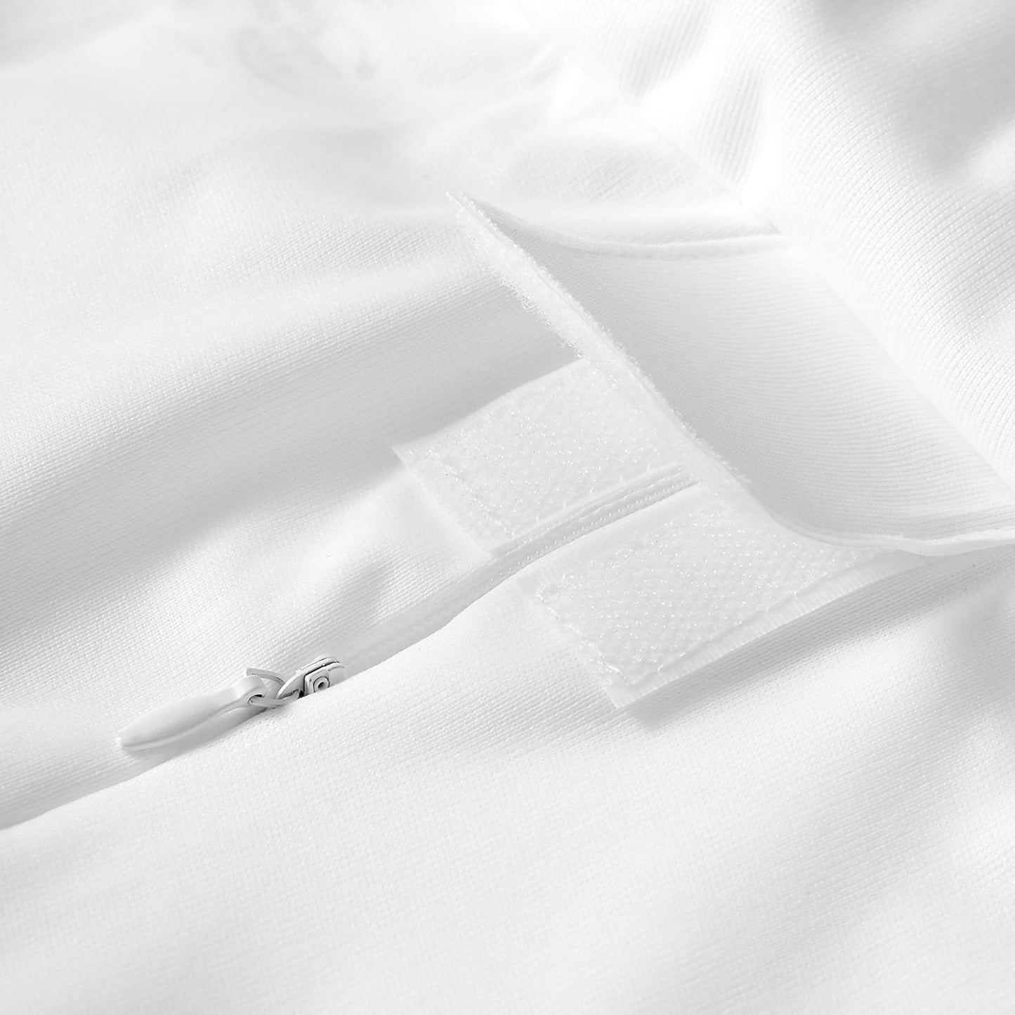 Amazon Basics Waterproof Mattress Protector, Fitted, Silent Protection, Twin, White
