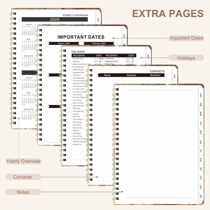 Weekly To Do List Notepad, 52 Sheets, Undated Weekly Planner, Letter Size | 8.5"x11", 100GSM, Thick Paper, Twin-Wire Spiral Bound, Tear Off Desk Pad, For Women & Man, Home School & Office Work