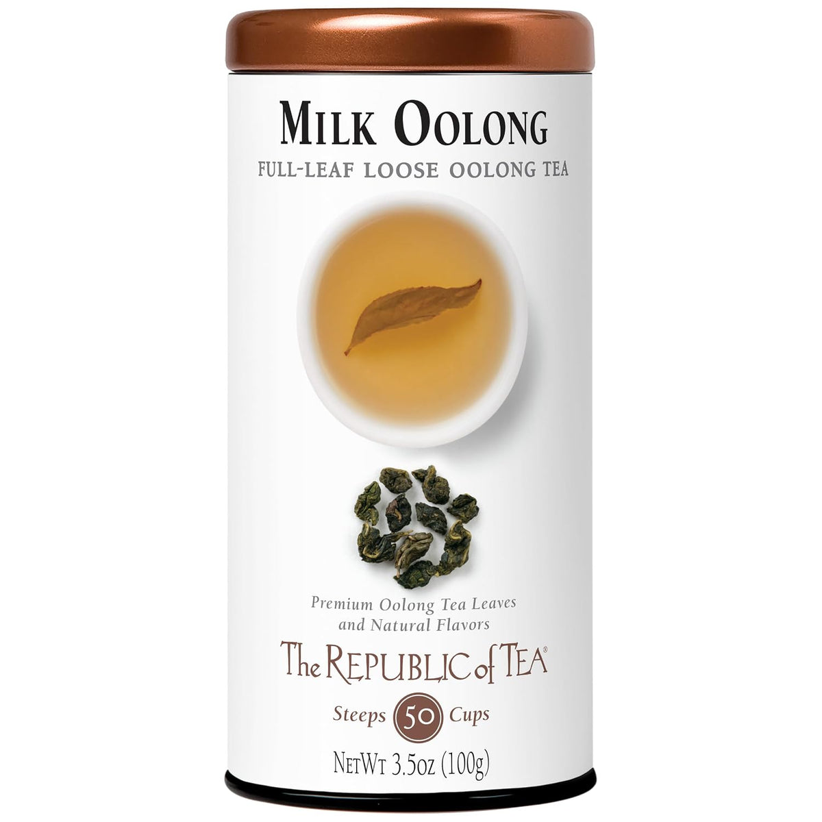 The Republic of Tea Full Leaf Milk Oolong Tea, 3.5 Ounce