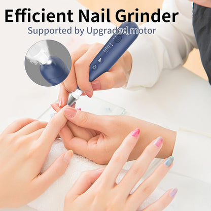 Hoxida Manicure Pedicure Kit, Professional Nail Grinder for Senior Thick Toenail, Cordless Electric Nail File, 5 Speeds Pedicure Tools for feet Callus Remover, Nail Drill for Women Hand Feet Care