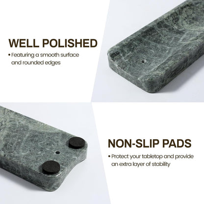 Koville Marble Incense Holder, Incense Holder for Sticks, Incense Sticks Holder Ash Catcher for Meditation Yoga SPA, Natural Stone Incense Burner, Home Table Decor (Grey)