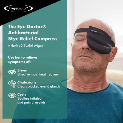 The Eye Doctor Stye Relief Compress - Reusable Microwaveable Hot Single Eye Patch Mask - Treatment of Stye, Blepharitis, Dry Eye