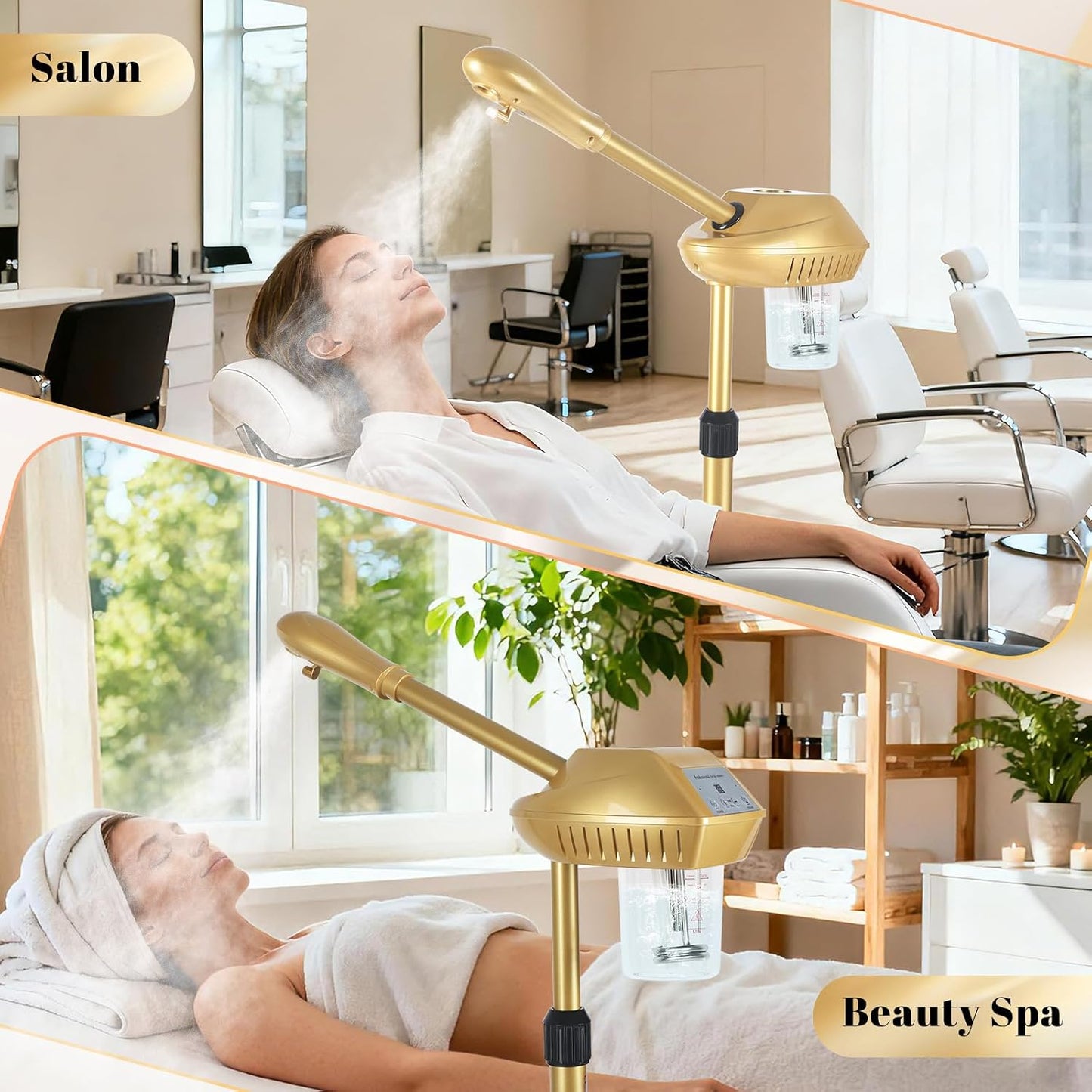 Facial Steamer Professional for Deep Cleansing and Hydration, More Steam