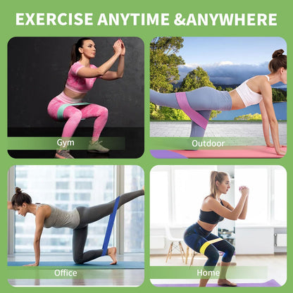 KANGFITER Non-Slip Fabric Resistance Bands for Working Out 3 Levels