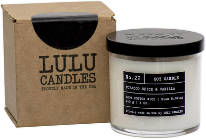 Lulu Candles | Jasmine, Oud & Sandalwood | Luxury Scented Soy Jar Candle | Hand Poured in The USA | Highly Scented & Long Lasting (9 Oz.)