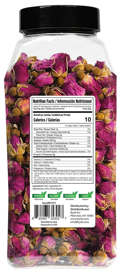 Byait Freeze Dried Rose Buds 5 Oz, Approx. 320 Whole Buds