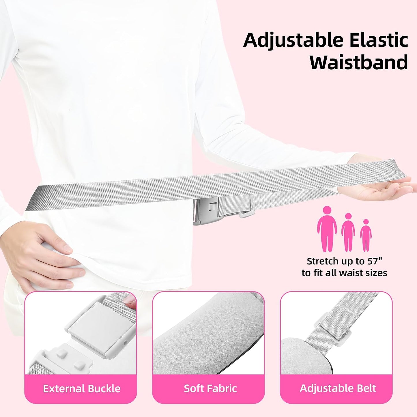 Portable Heating Pad: 2 Timer 6 Heat Levels 6 Vibration Modes Cordless Electric Heating Pad 3s Fast Heating Travel Heating Pad Gifts for Women Christmas Birthday Pink