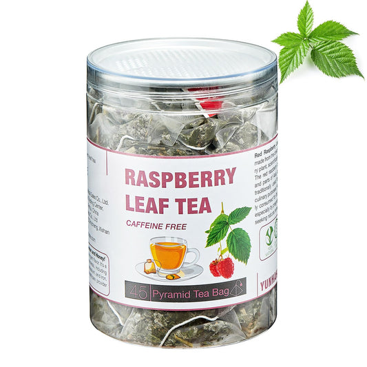 45 Red Raspberry Leaf Tea Bags| Pure Leaf Raspberry Tea Bags for Women| Non-GMO - Caffeine-free
