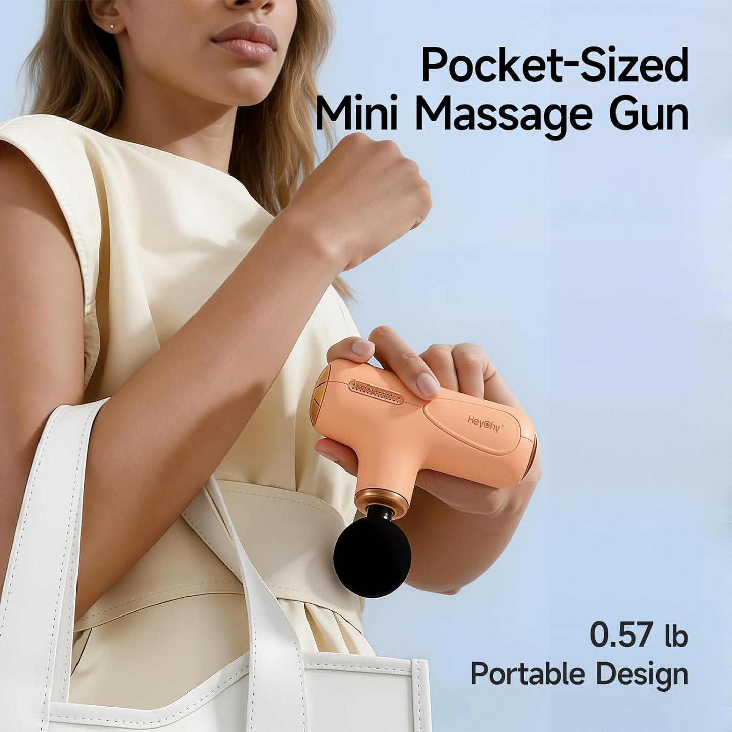 HEYCHY Massage Gun Holder, Massager Holder, Works with C1 Mini and Max | Hard-to-Reach Areas Ergonomic Design Secure Hold Comfortable Grip
