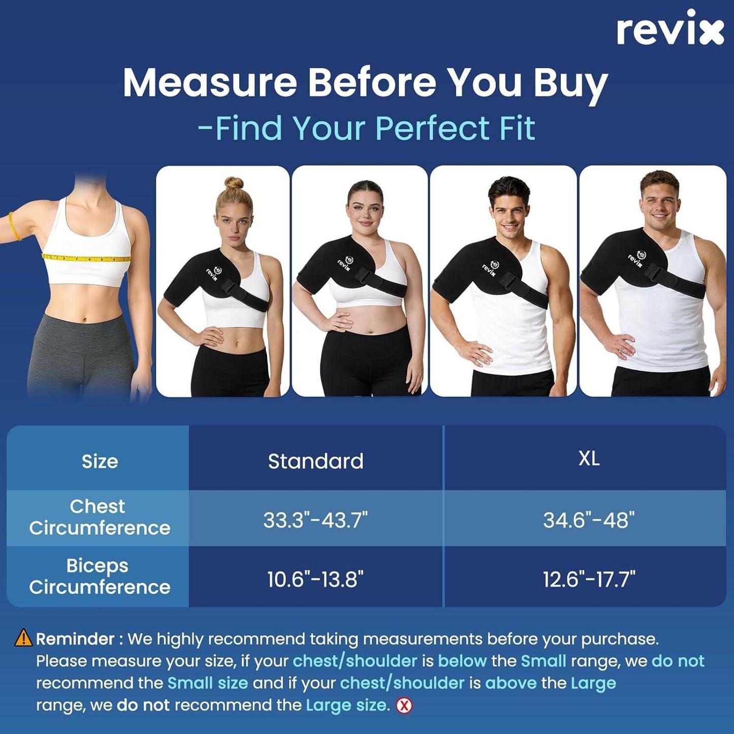 REVIX XL Ice Pack for Shoulder Wrap, 45-Min Long-Lasting Cold Therapy for Rotator Cuff Relief with Ice Grid Gel Design, Extra Large Reusable Ice Packs for Post-Workout Recovery & Soothe Discomfort