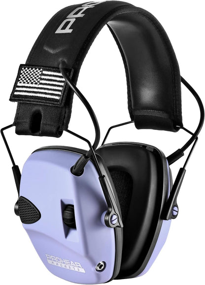 PROHEAR Electronic Ear Protection for Shooting with 4X Sound Amplification, Gun Range Hearing Protection Muffs, NRR 23dB Noise Reduction Headphones for Hunting, Green