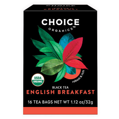 Choice Organics English Breakfast Tea, 16 Tea Bags (3 Pack)