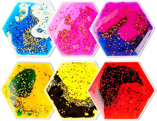 Onyoloy Sensory Soft Gel Liquid Toys - Hexagon Sensory Motion Fidget