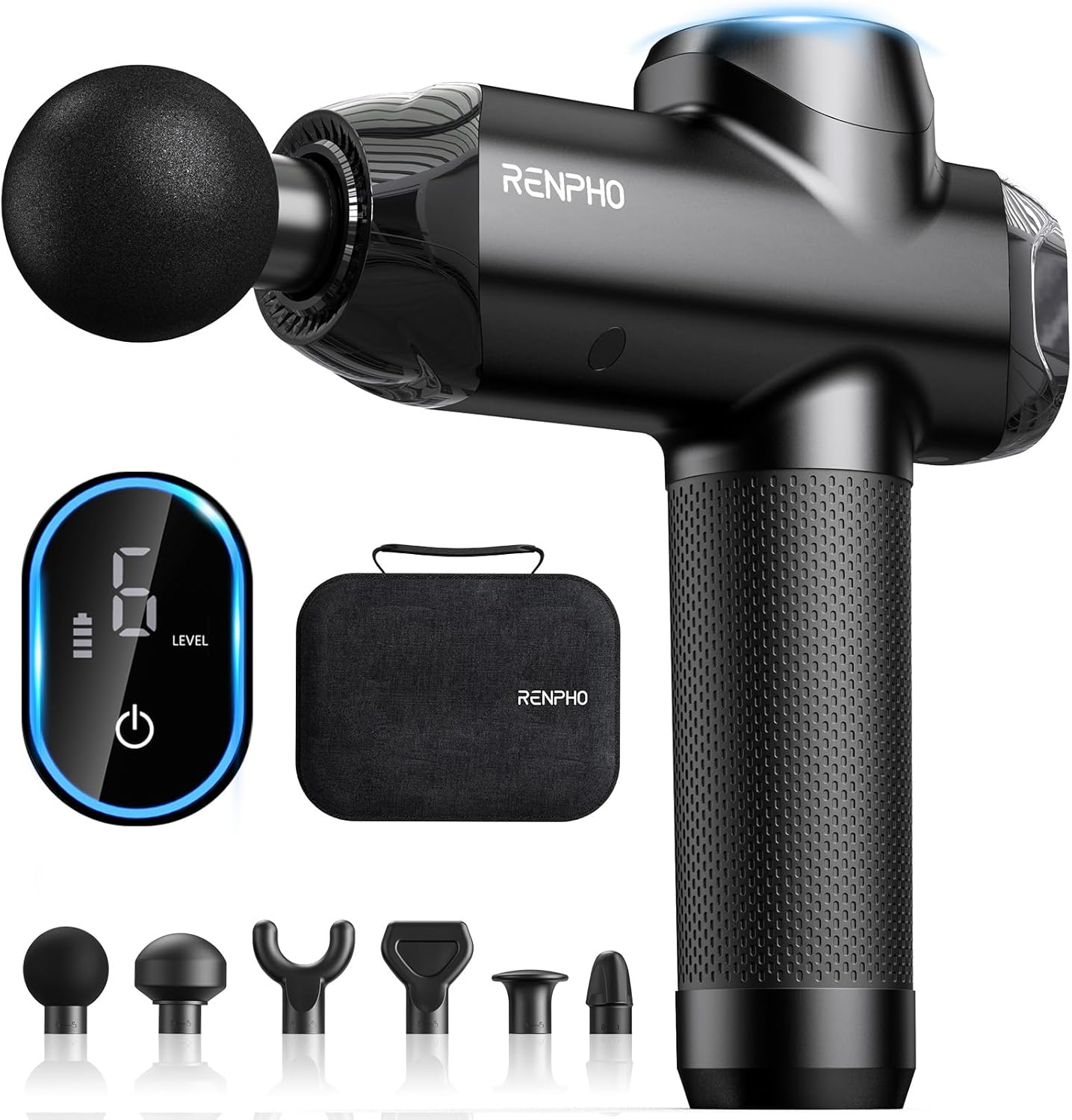RENPHO Active Thermacool 2 Massage Gun with Heat and Cold, [2026 Upgraded] Handheld Percussion Deep Tissue Neck Back Muscle Massager, FSA Approved Gifts for Men Him Athletes Women Her HSA