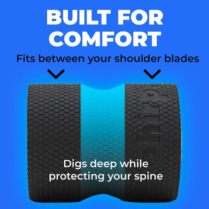 Chirp Wheel Foam Roller - Targeted Back & Neck Pain Relief, Muscle Massage, Trigger Point Therapy, High-Density Foam Tool for Physical Therapy, Stretching & Exercise, 500lbs Capacity, 12-Inch Mint