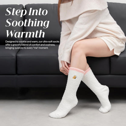COOLMATE Fuzzy Socks for Women Gift Box – Cozy Soft Cloud Socks for Spa Home, Mother’s Day Gifts for Mom Grandma