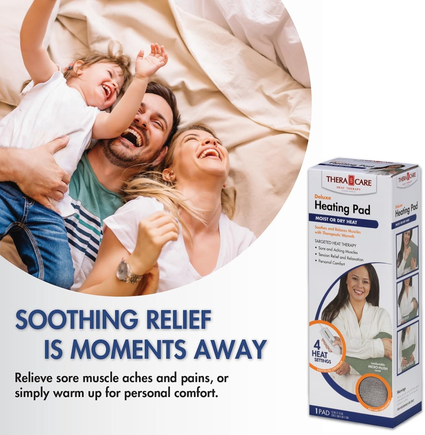 Deluxe Heating Pad Moist/Dry Heat Therapy