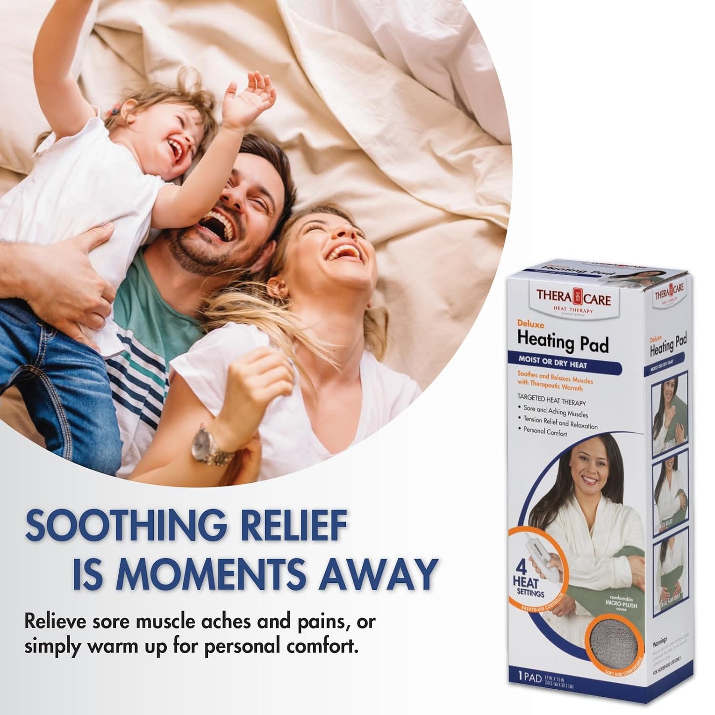 Deluxe Heating Pad Moist/Dry Heat Therapy
