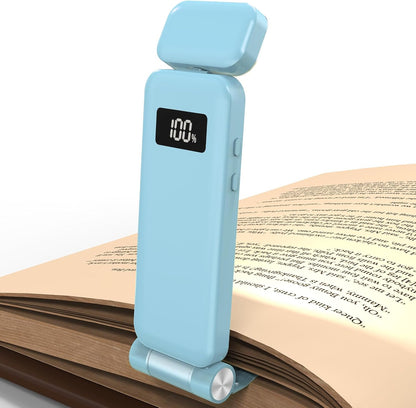 KTEBO 2 Pack Rechargeable Book Light Clip-On Reading Light for Books in Bed | 9 eye-friendly modes from 3 color temperatures and 3 brightness, USB-C up to 30 hrs - Black & Black