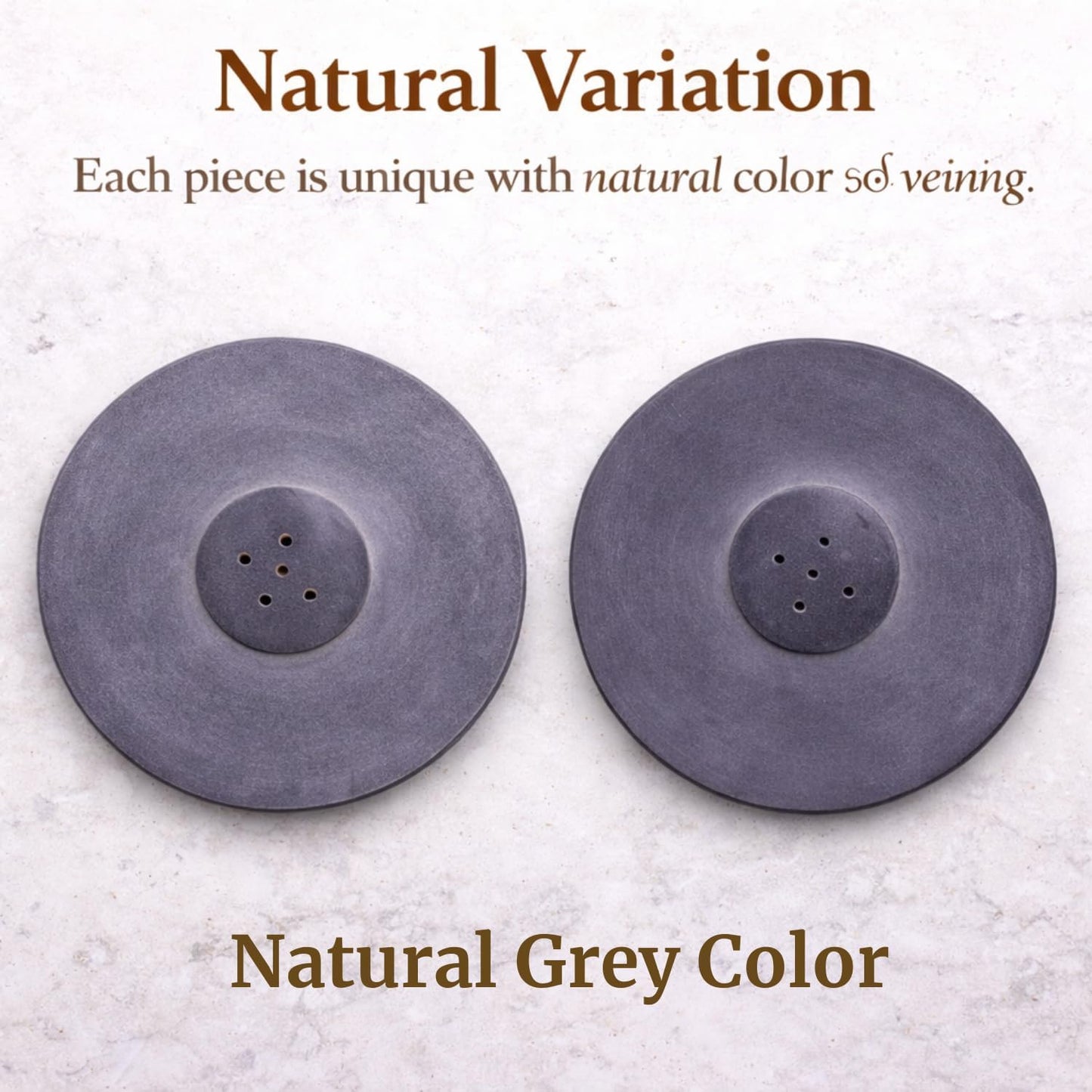 Handmade Natural Grey Marble Incense Stick Holder