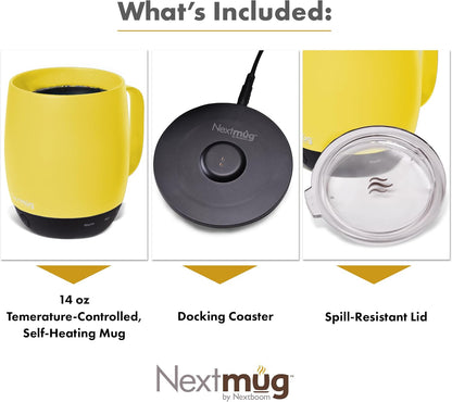 Nextmug - Temperature-Controlled, Self-Heating Coffee Mug