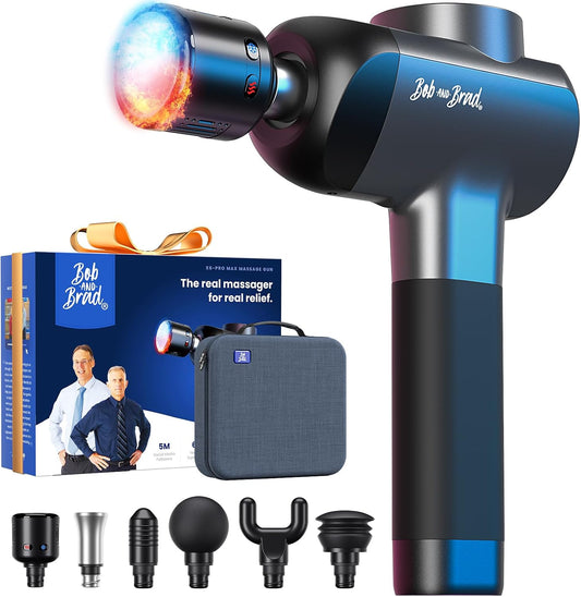 BOB AND BRAD X6 Pro Max Massage Gun with Heat and Cold, FSA Eligible HSA