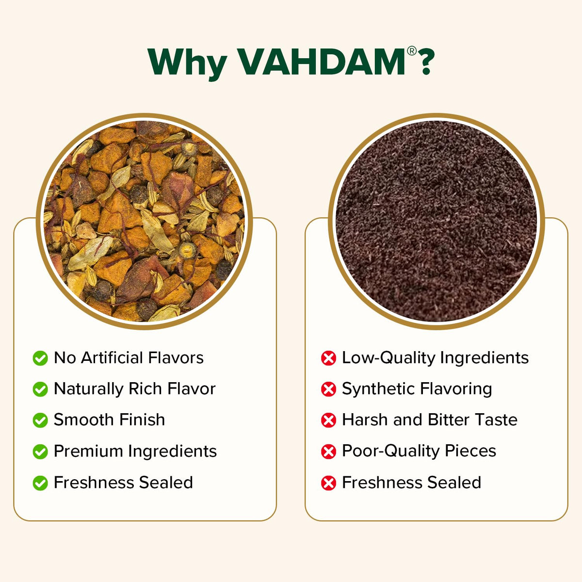 VAHDAM Turmeric Spice Tea (3.53 oz| 50+ Cups) Caffeine Free Herbal Tea