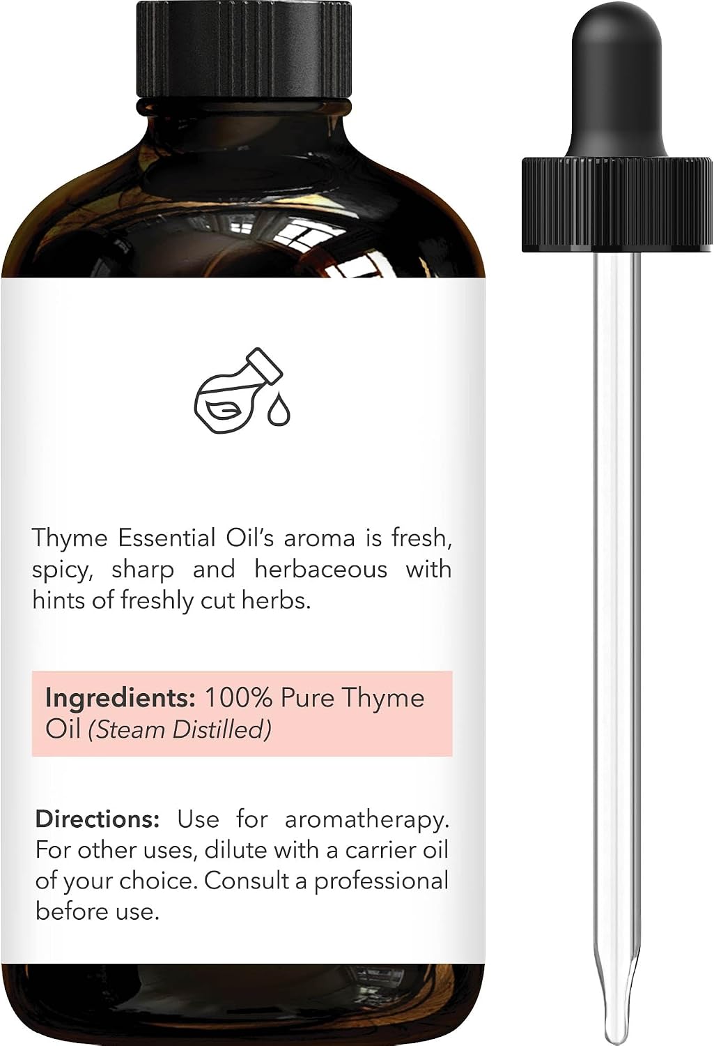 Brooklyn Botany Lavender Essential Oil - Huge 4 Fl Oz - with Glass Dropper - for Aromatherapy and Diffuser