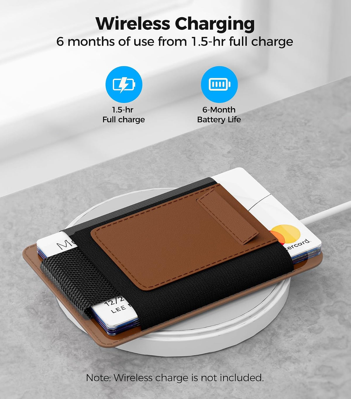 for MagSafe Wallet Works with Apple Find My, 5-Card RFID Holder with Pop-Up Strap, Strong Magnetic Wallet for iPhone 17/16/15/14/13/12 Pro Max Air Plus, Wireless Charging, Black