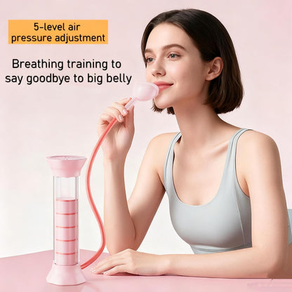 Digital Breathing Dumbbells Raining Device with Adjustable air holes(Pink)