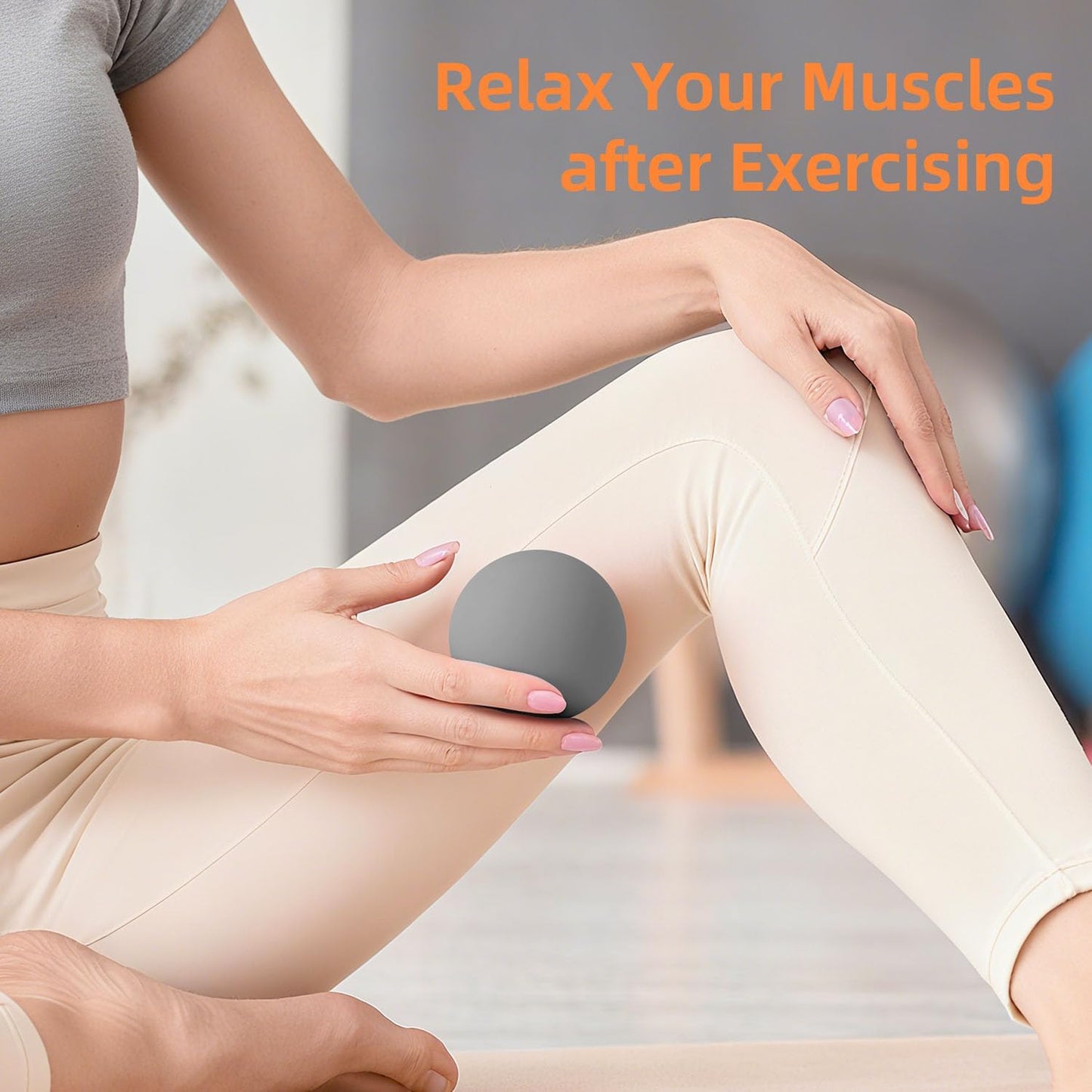 Massage Lacrosse Balls for Myofascial Release, Trigger Point Therapy and Yoga Therapy, Foot Massage Ball to Relieve Plantar Fasciitis Black