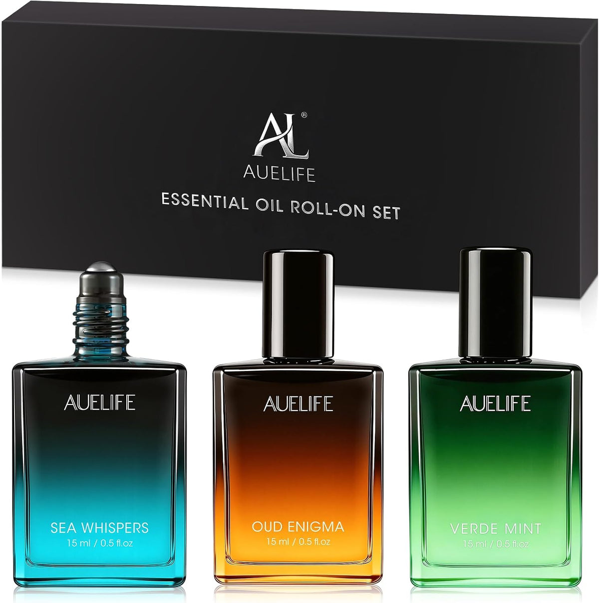 Auelife Men Essential Oils Set for Diffusers for Home, 6x10ml Scented Oil