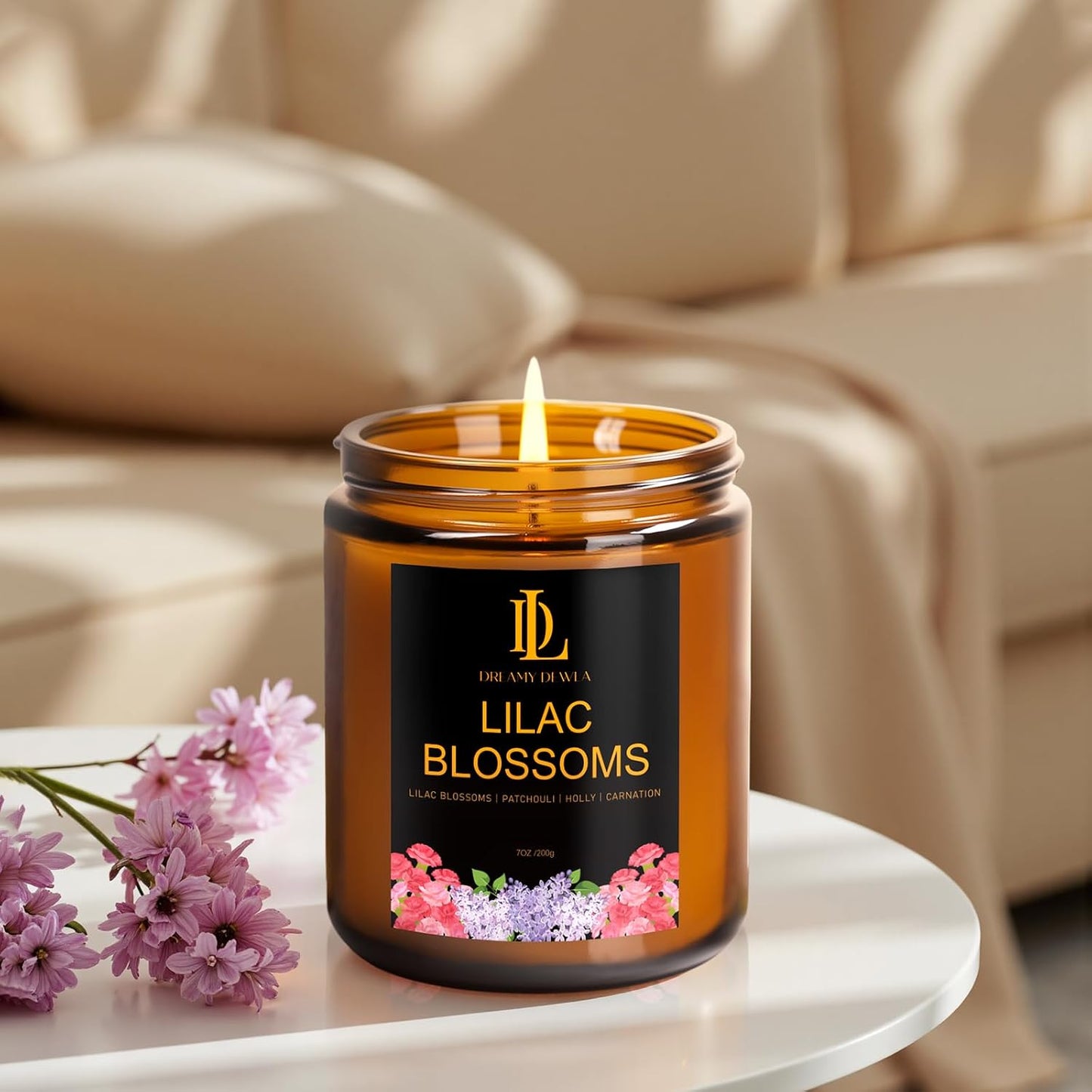Scented Candles Set, 4 Pack Soy Candles for Home Scented, Candle Gifts for Women Men, 28oz 200 Hours Burn, Scents of Pineapple Cocktail/Coconut Vanilla/Pink Sands/Bahamian Breeze