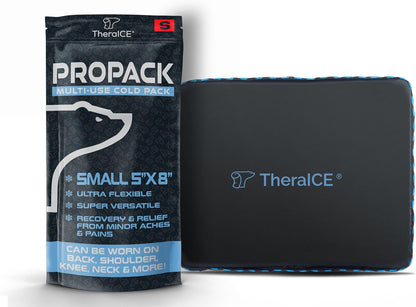 TheraICE PROpack Ice Pack for Injuries, Reusable Soft Multipurpose Cold Gel Ice Pack for Muscular Back Pain, Shoulder, Hip, Knee - Flexible Cold Compress Wrap for Minor Aches & Pains - 9 x 12