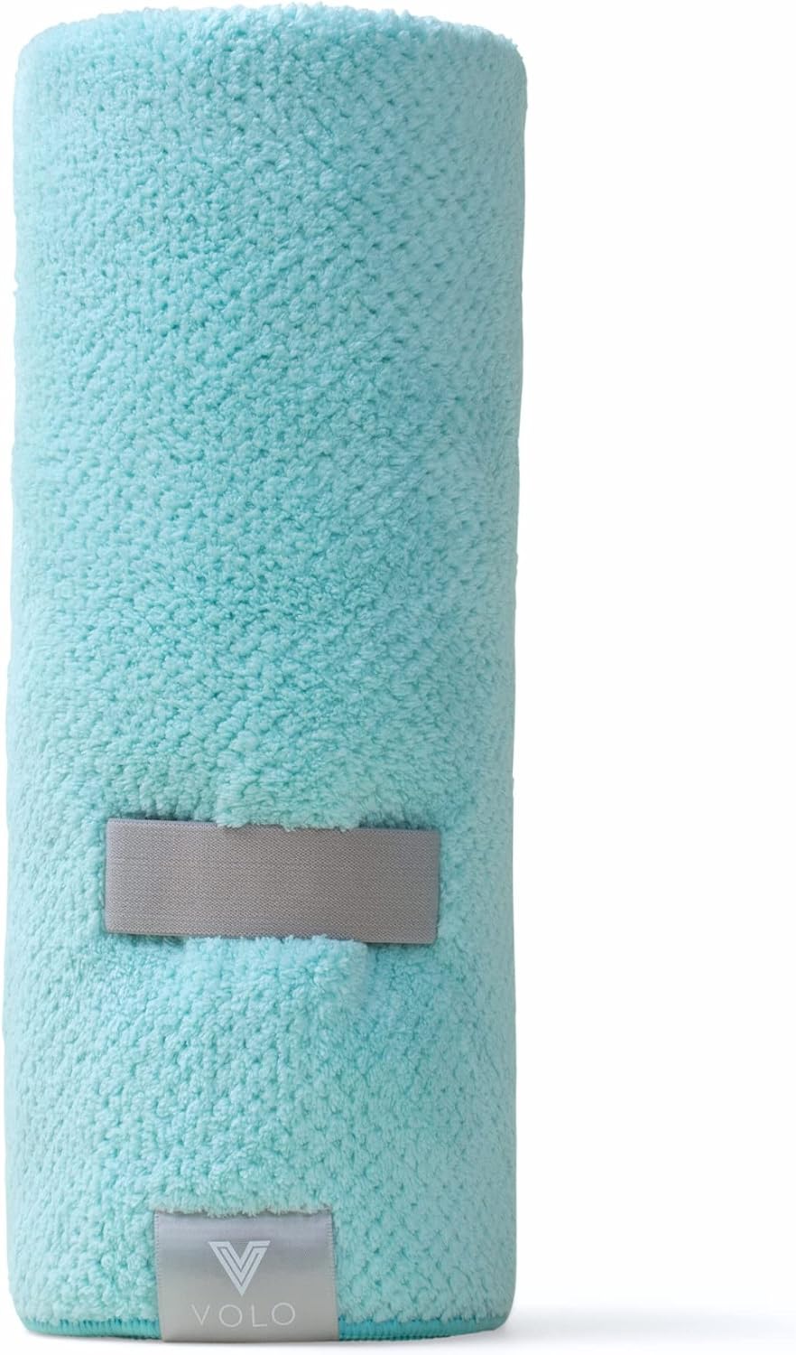 VOLO Hero Hair Towel – Ultra Soft Nanoweave™ Microfiber, Super Absorbent Quick Dry, Reduces Dry Time 50%, Anti-Frizz & Breakage, Secure Snug Strap, Large Wrap for All Hair Types - Luna Gray