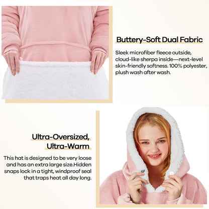 yescool Wearable Blanket Hoodie as Christmas Birthday Gifts for Women Mom - Colors A