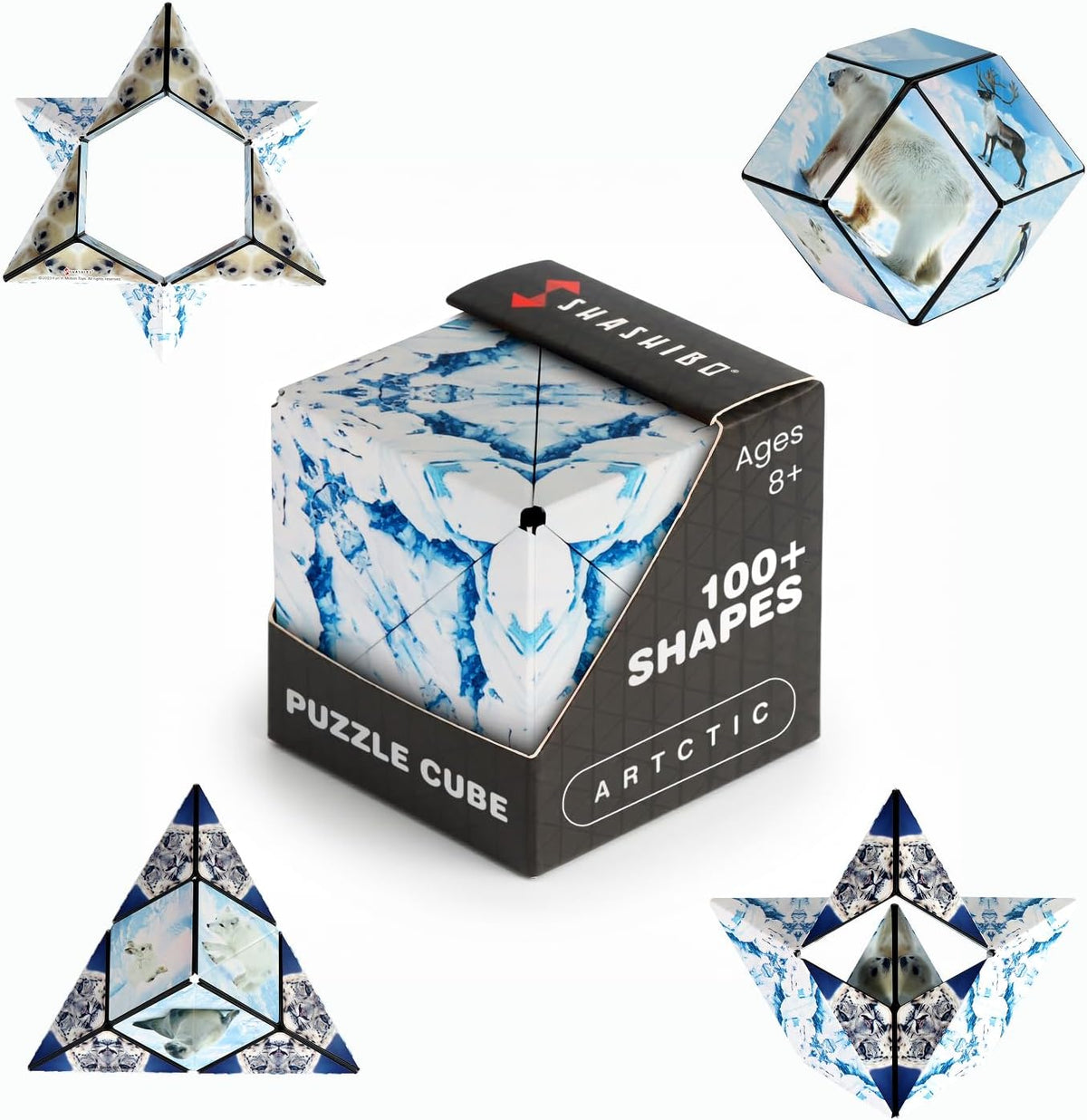 Shashibo DODECA Magnetic Puzzle Cube, Stress Relief Fidget Toy - Colors A