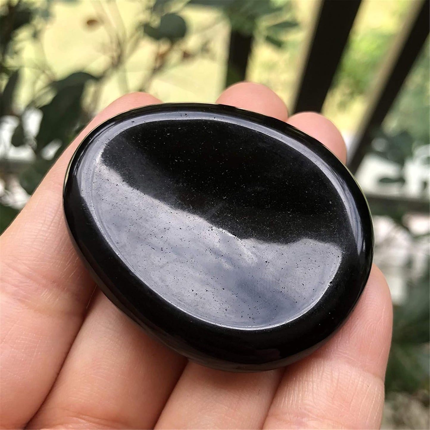 Fekuar Natural Moonstone Crystal Thumb Worry Stone, Hand Carved Healing Crystal Teardrop Pocket Worry Stones for Anxiety Stress Relief Meditation