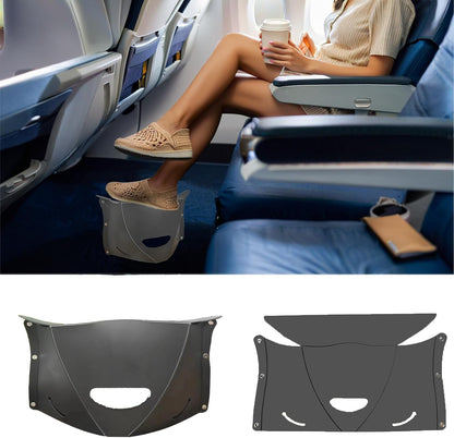 Travel Foot Rest for Airplane,Airplane Foot Rest,Portable Folding Under Desk Foot Stool,Relieves Back & Knee Pain,Comfortable for Long Flights,Cars,Trains,Ultralight Mini (Dark Blue)