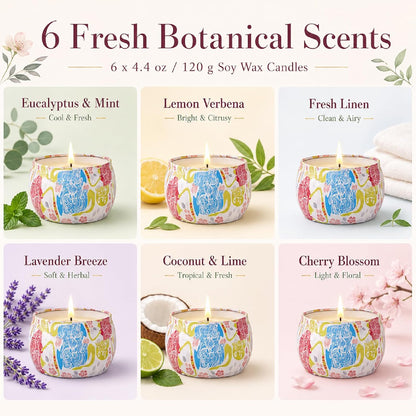 Candles, Scented Candles Gift Set for Women, 8 Pack Fruity Floral Soy Wax Aromatherapy Candles, Travel Tin Candles in Artist Gift Box, Birthday Gifts for Mom, Wife, Sister, Friend, Housewarming